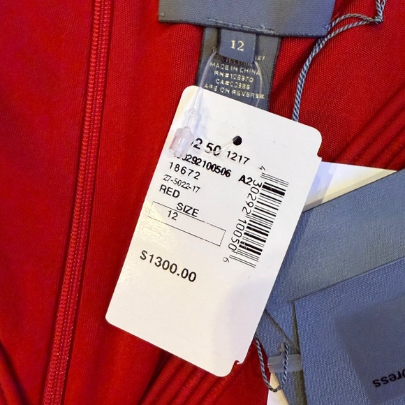 NWT ZAC POSEN WOMEN'S V-NECK MIDI LENGTH DRESS SIZE 12 L - Picture 13 of 13